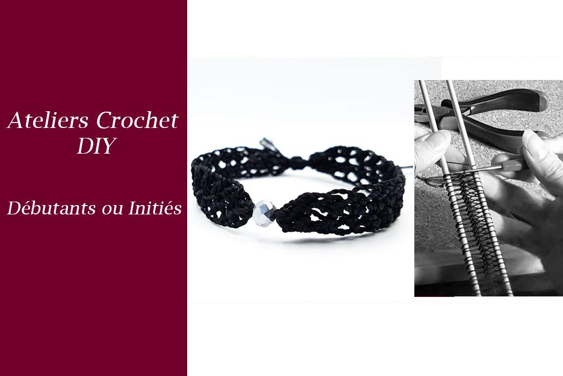 Atelier DIY de bijoux au crochet.
